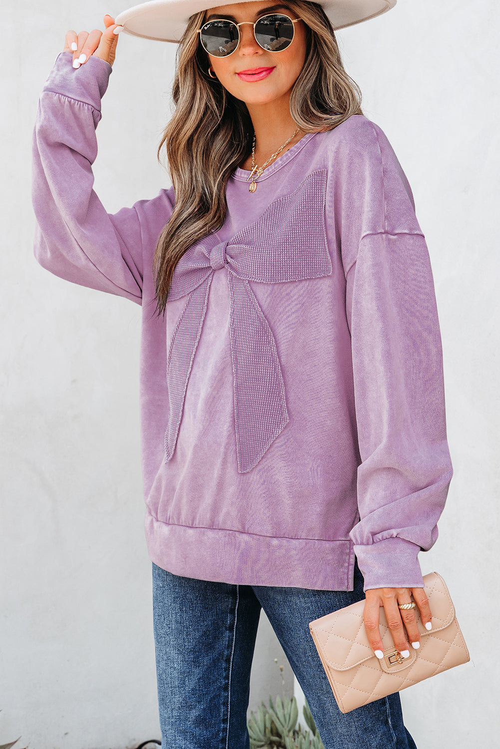 “I Like Big Bow’s” Patchwork Pullover