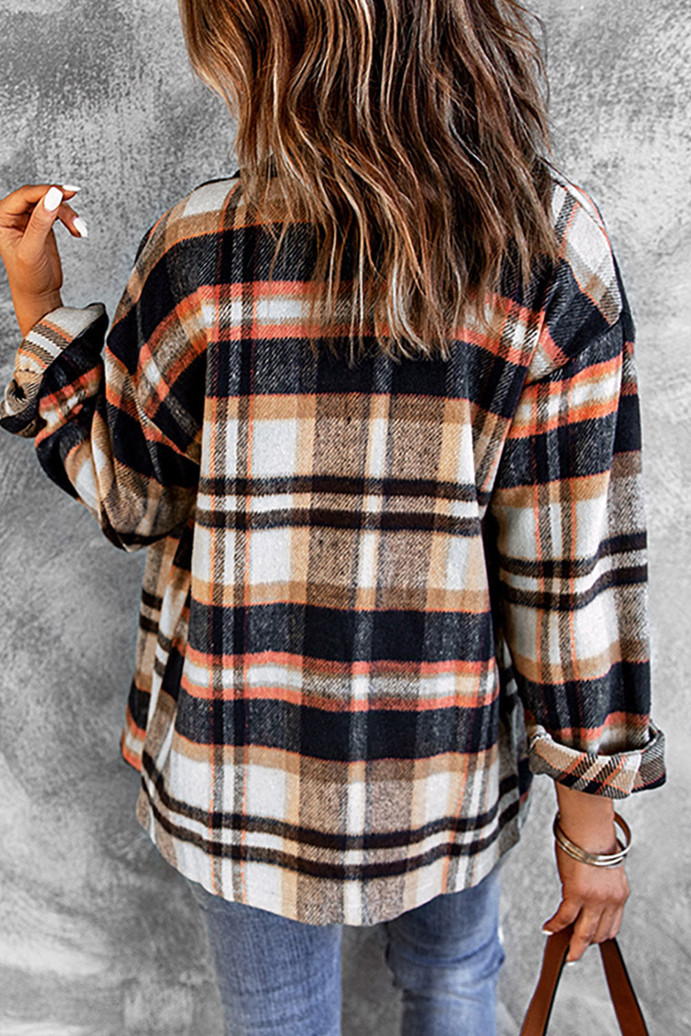 "Go for Geometric" Plaid Shacket