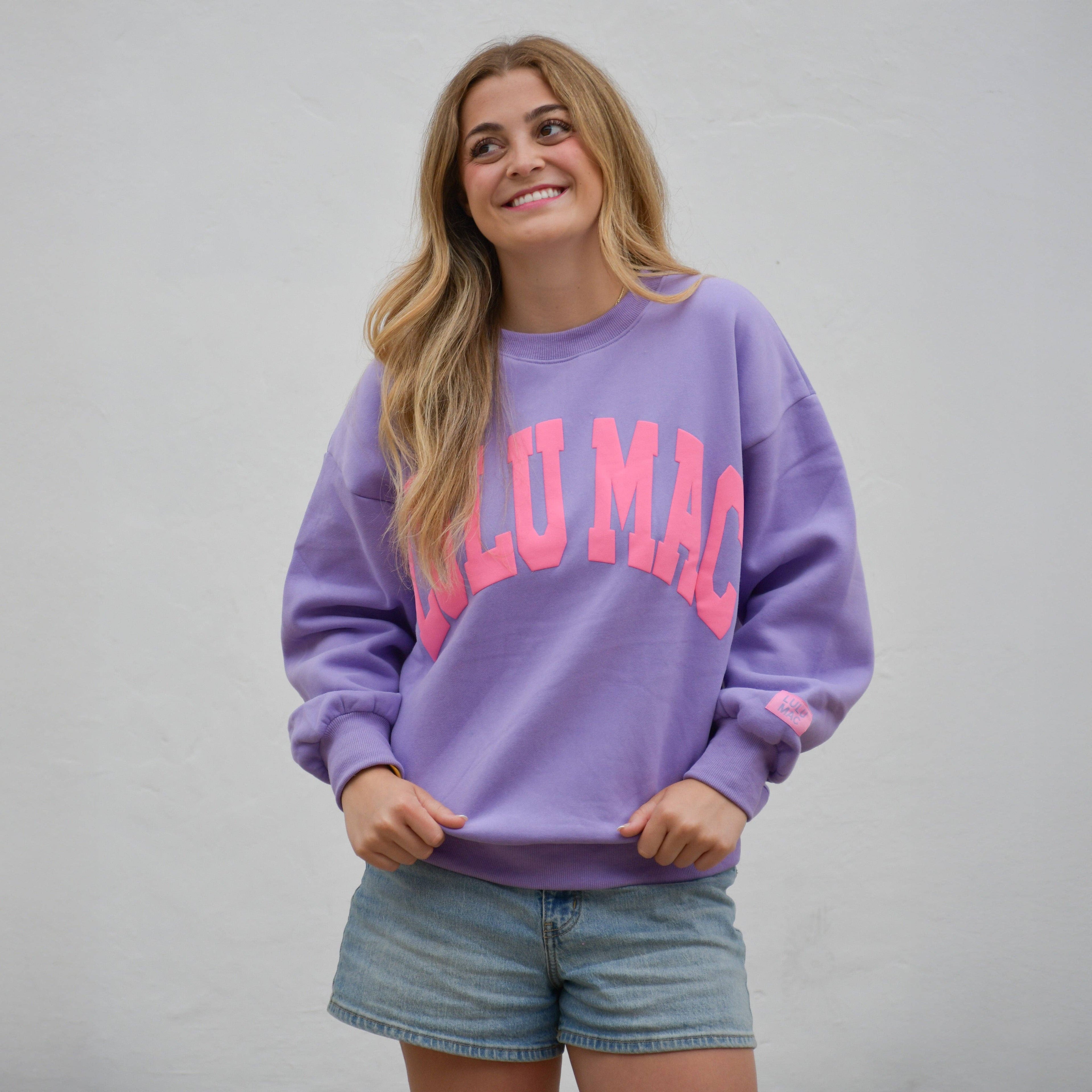 Lulu Mac Purple/Pink Logo Sweatshirt