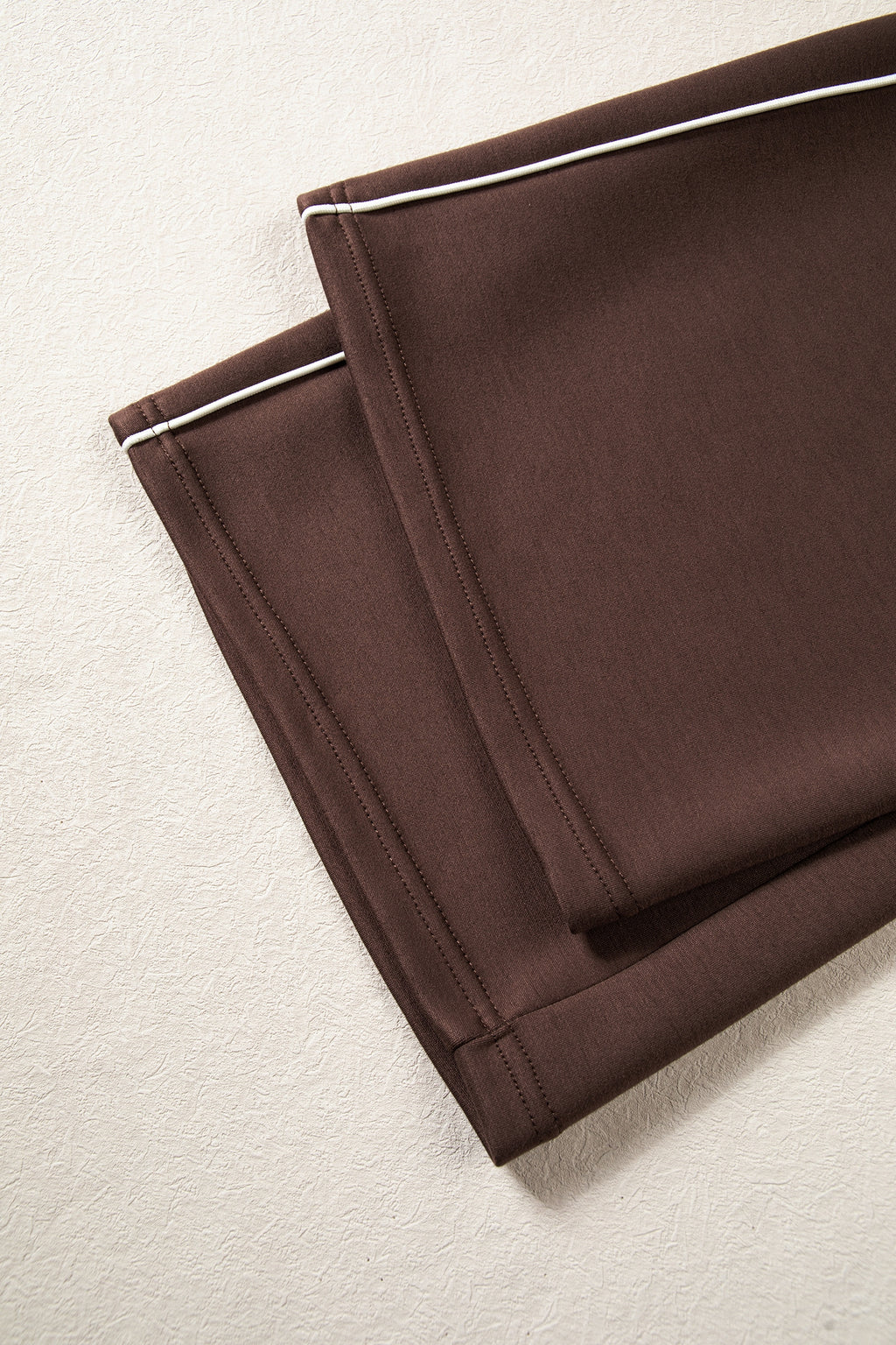 Coffee Mock Neck Pullover & Pant Set
