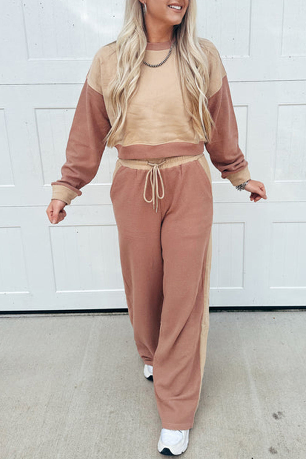 “Kool Khaki” Long Sleeve Top and Pant Set