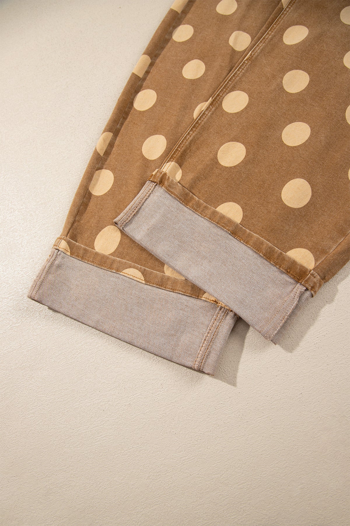 "Blue or Khaki" In Polka Dot Jeans