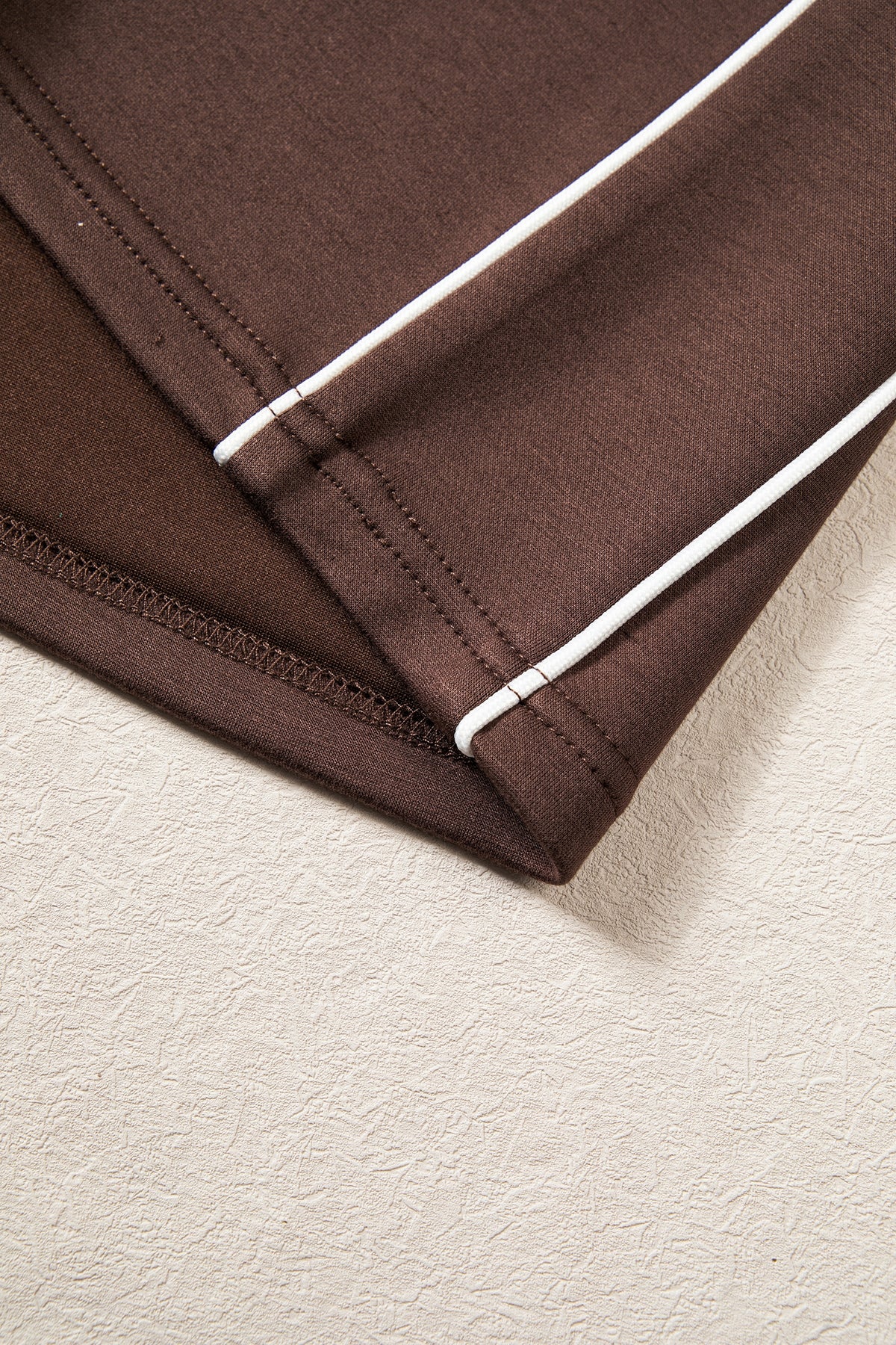 Coffee Mock Neck Pullover & Pant Set