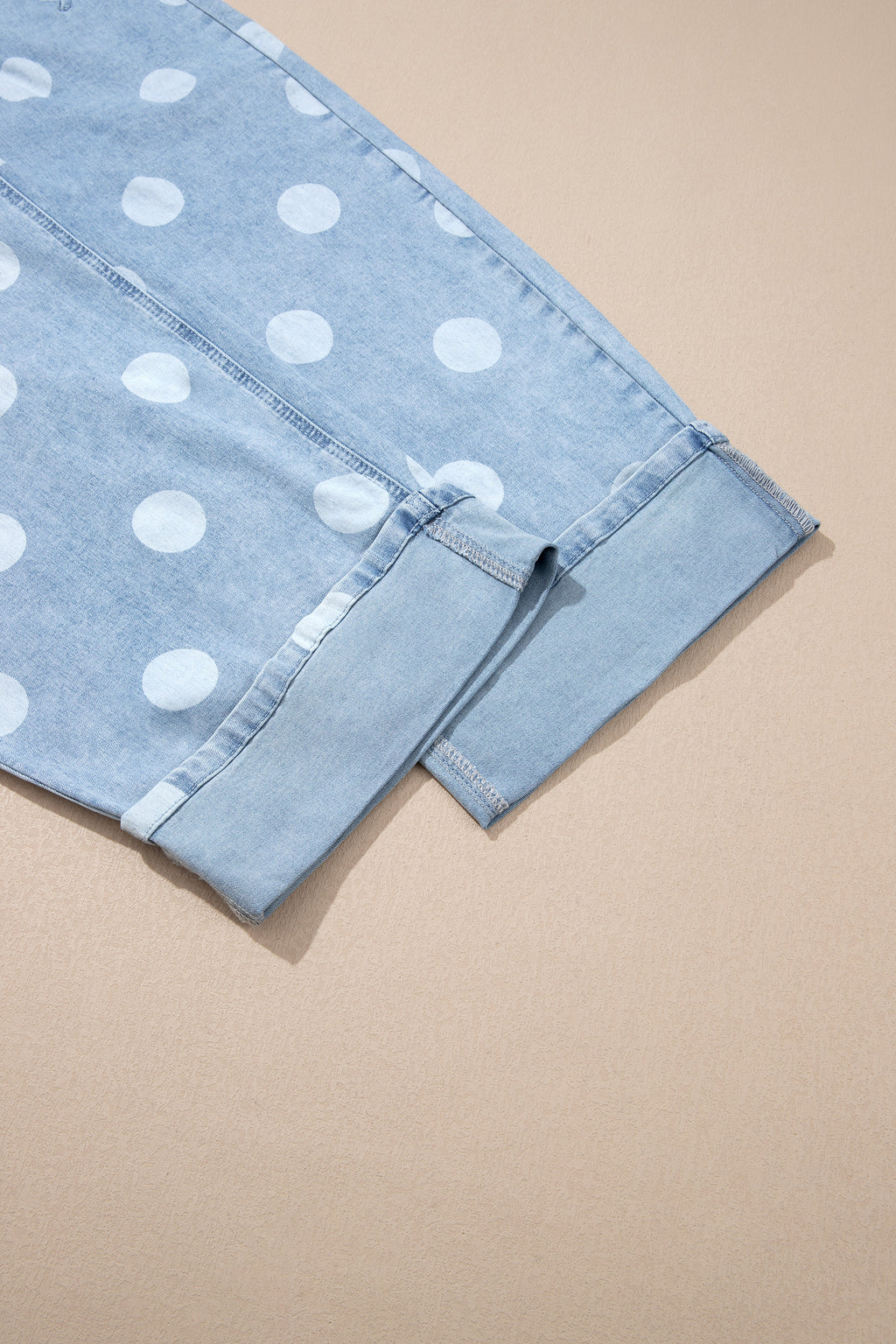 "Blue or Khaki" In Polka Dot Jeans