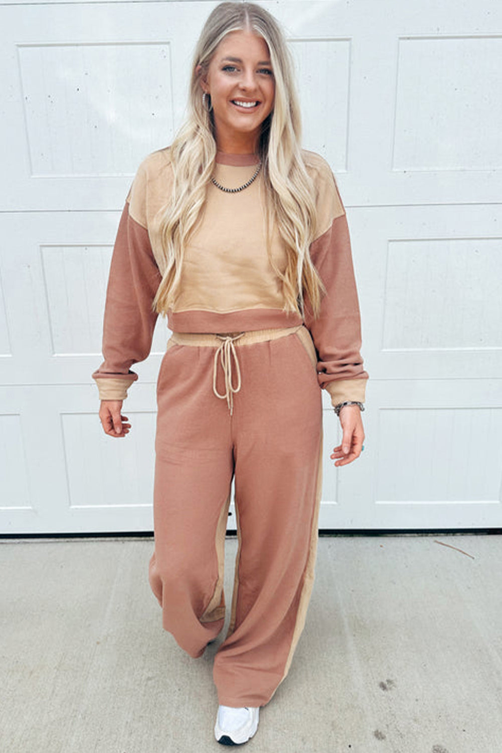 “Kool Khaki” Long Sleeve Top and Pant Set