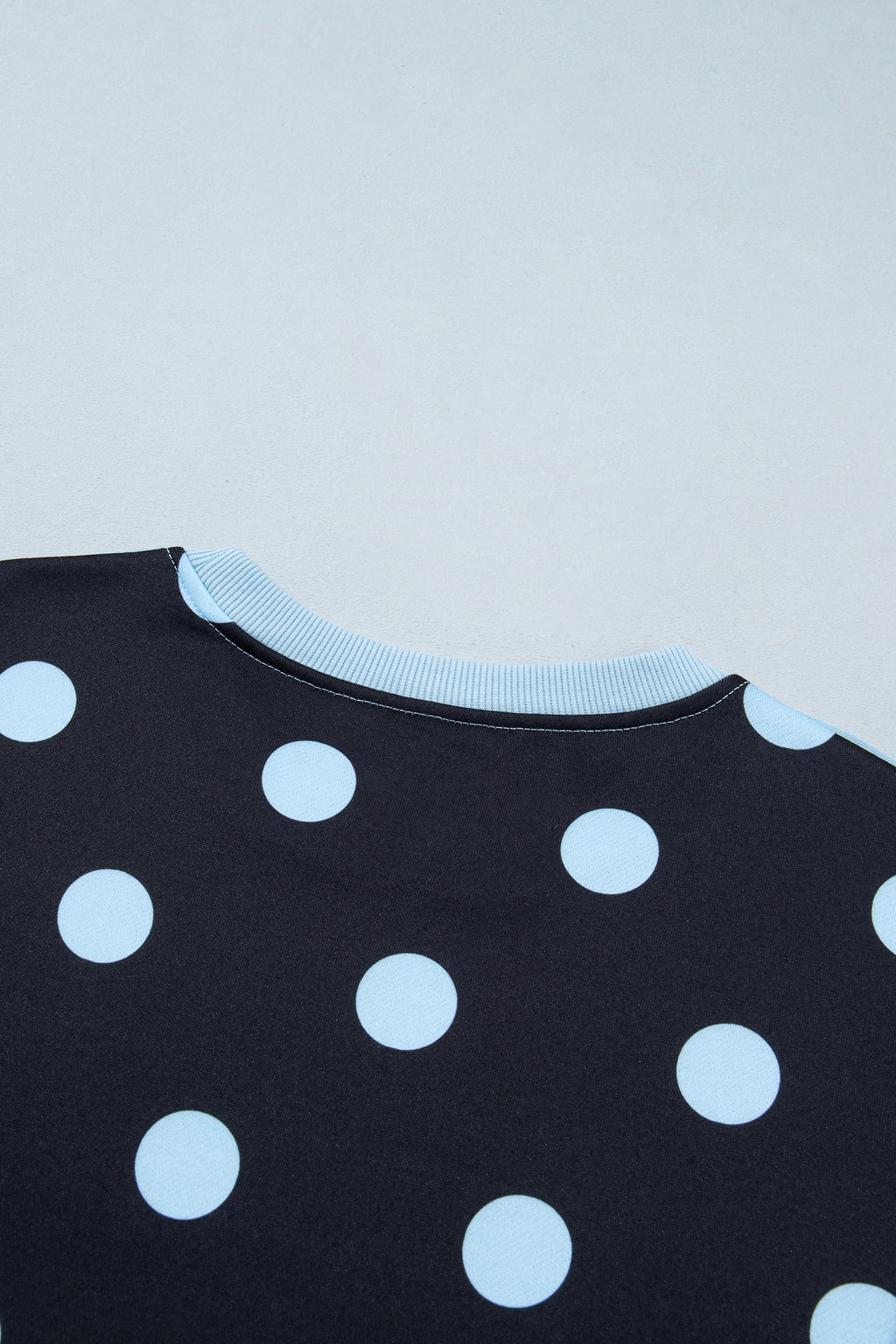 Polka Dot & Patchwork Sweatshirt