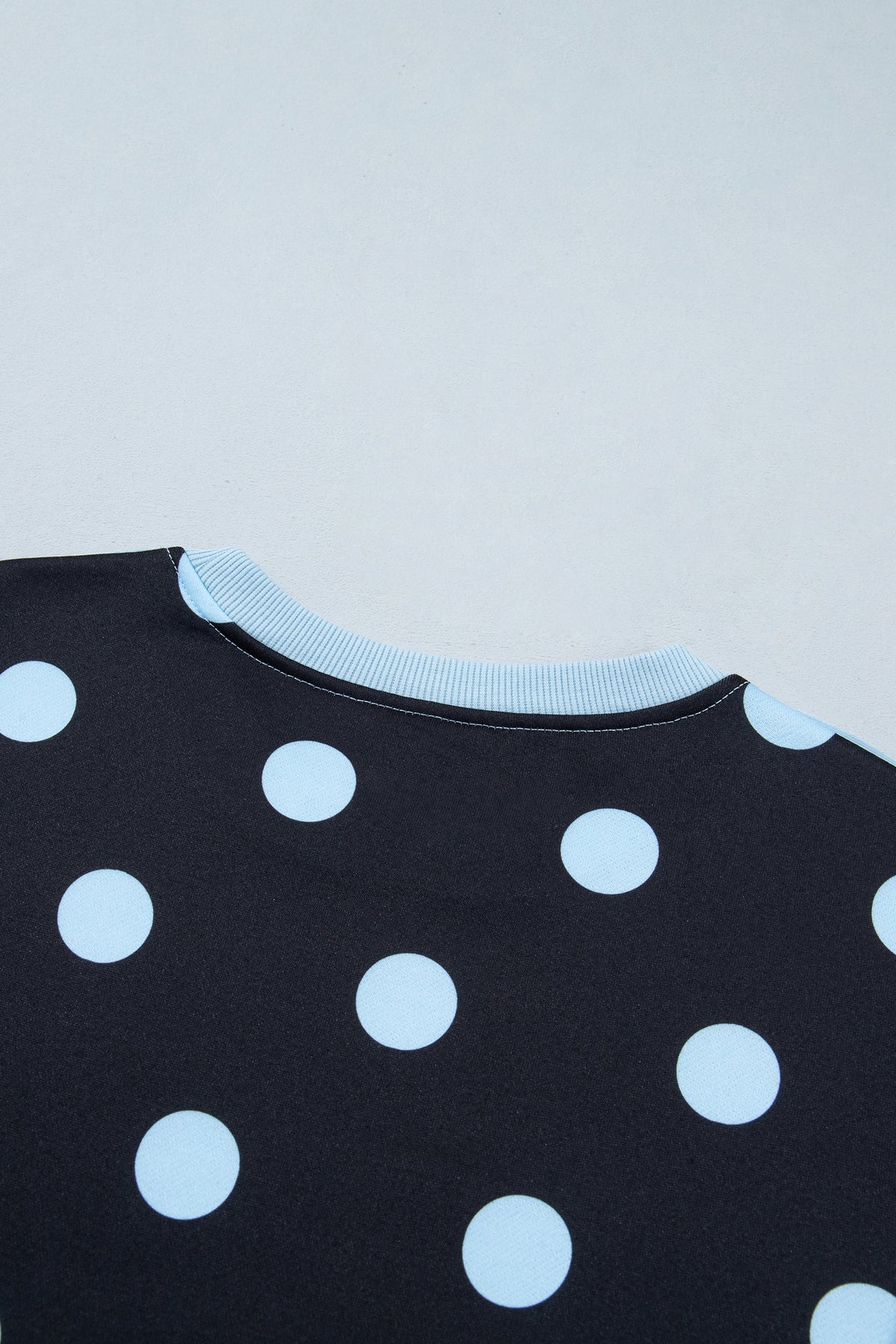 Polka Dot & Patchwork Sweatshirt