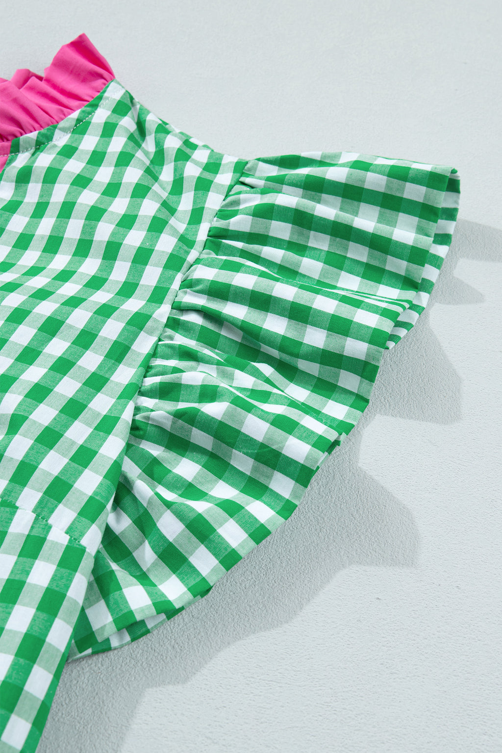 "Graceful In Green" Gingham Dress