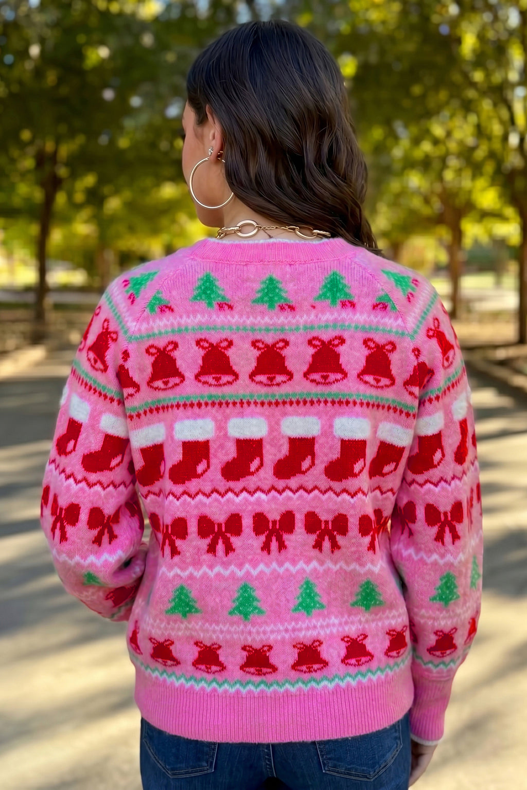 "Pink Christmas Holiday" Sweater