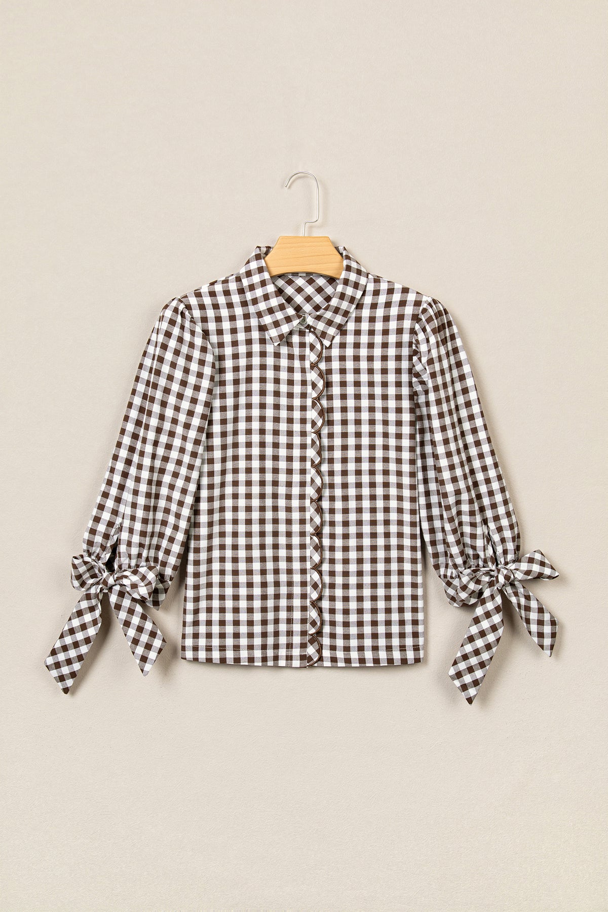 "Charming Brown" Plaid Shirt