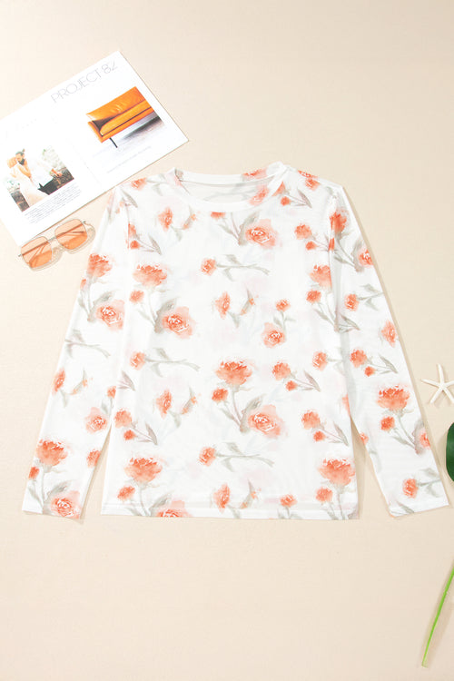"Don't Mesh With Me" Plus Size Floral Top