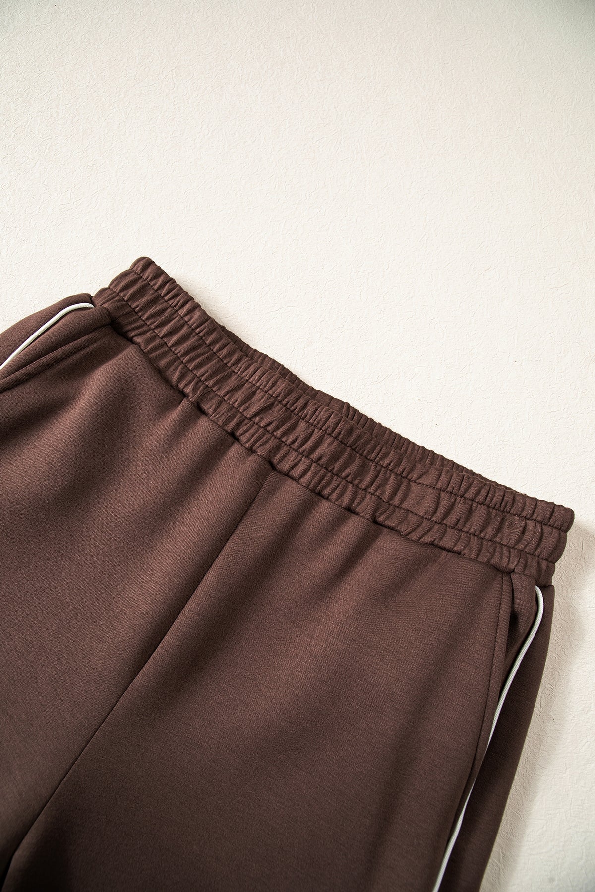 Coffee Mock Neck Pullover & Pant Set