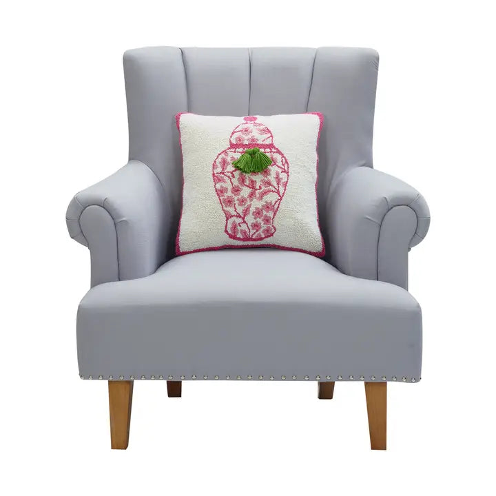 Magnolia Creative Co. Chinoiserie Vase Hook Pillow - Thumbnail 2