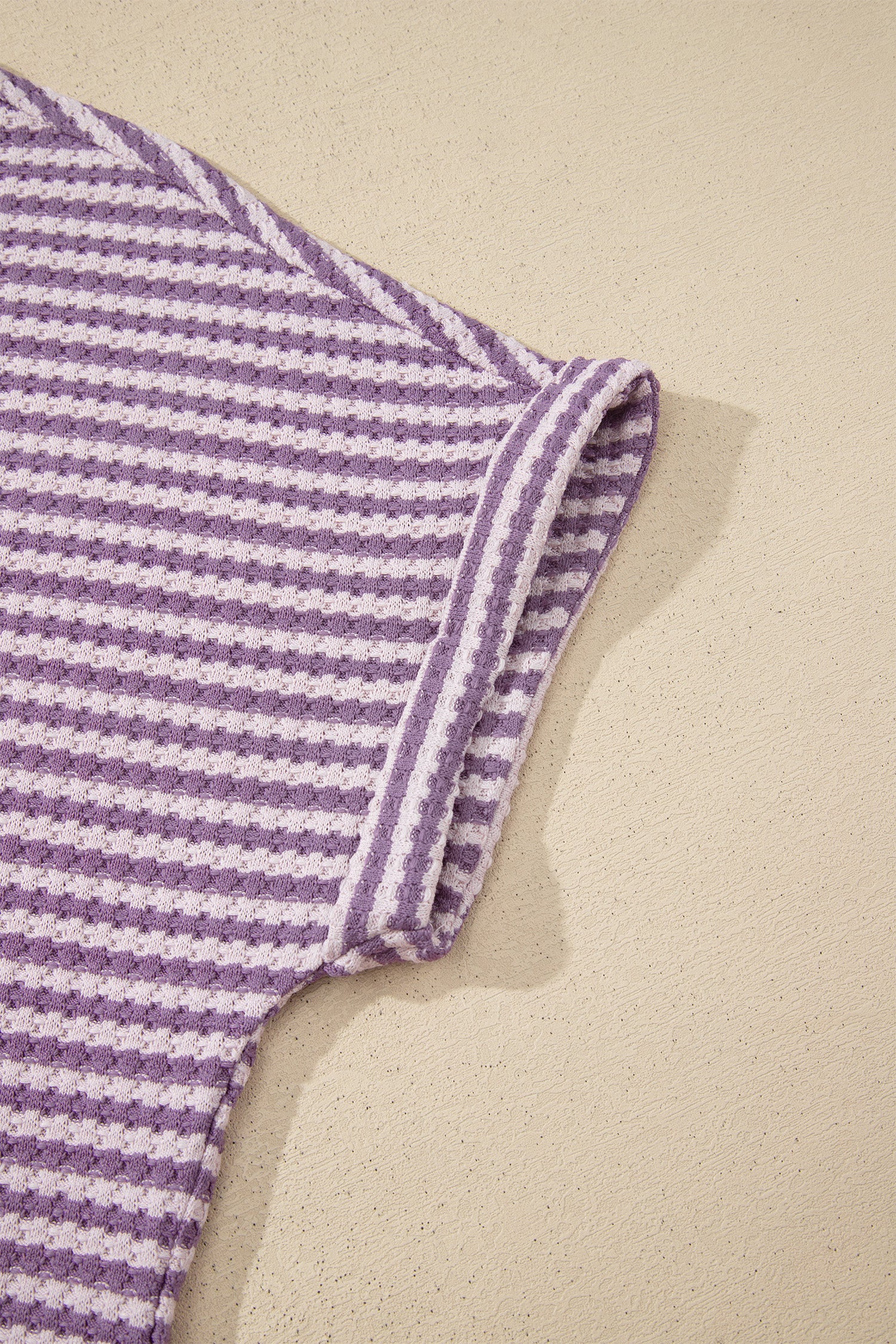 “Seeing Stripes” Textured Knit Short Set