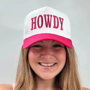 Hot Pink Howdy Trucker Hat