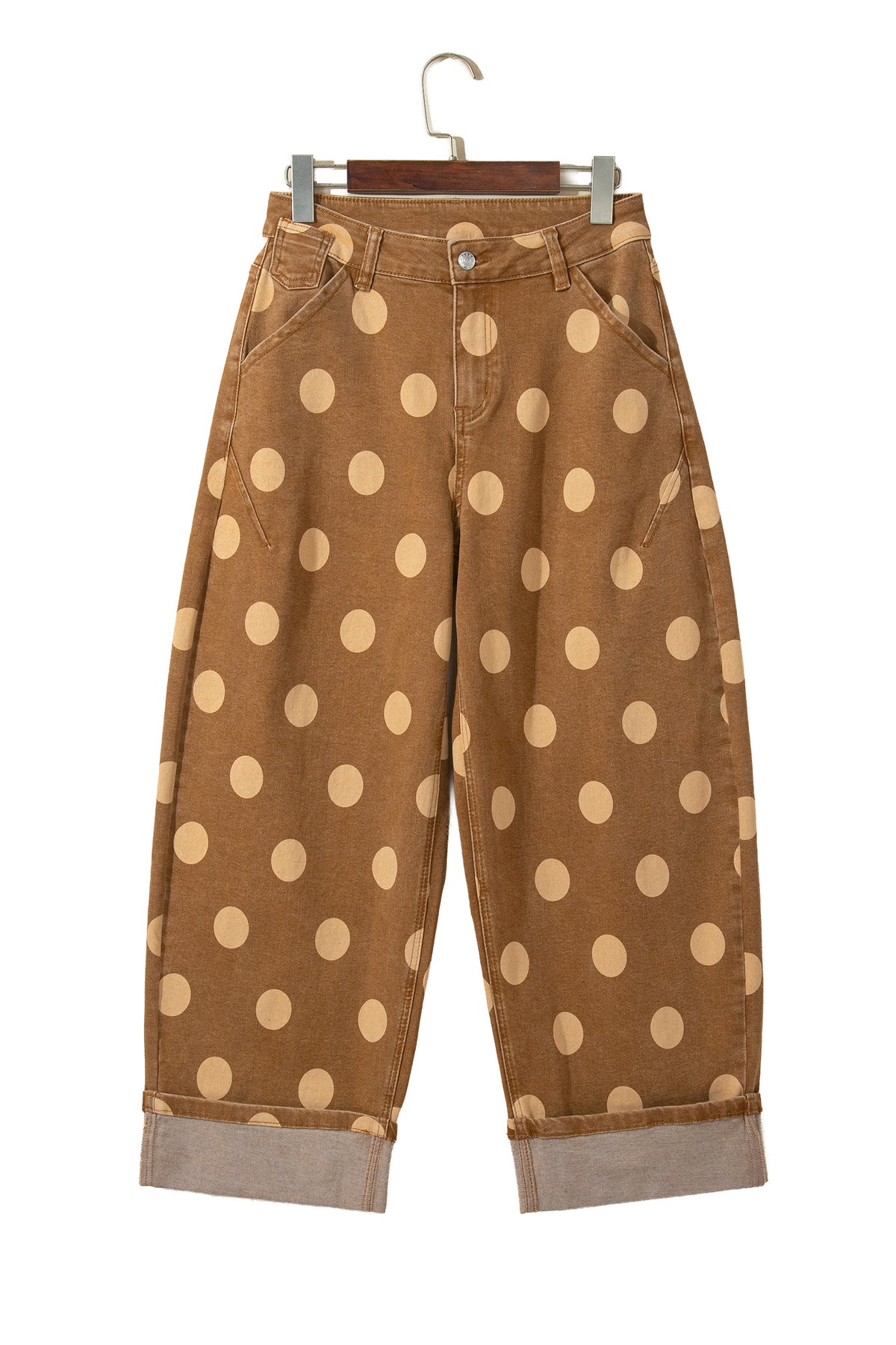 "Blue or Khaki" In Polka Dot Jeans