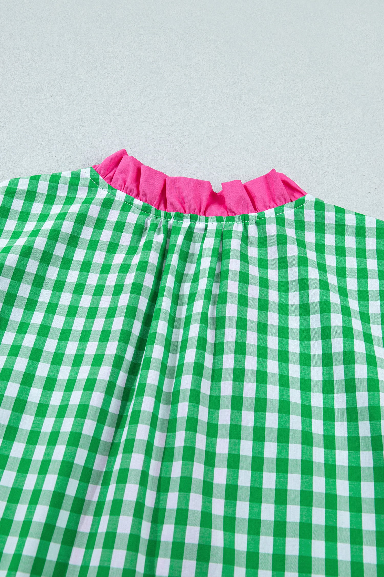 "Graceful In Green" Gingham Dress