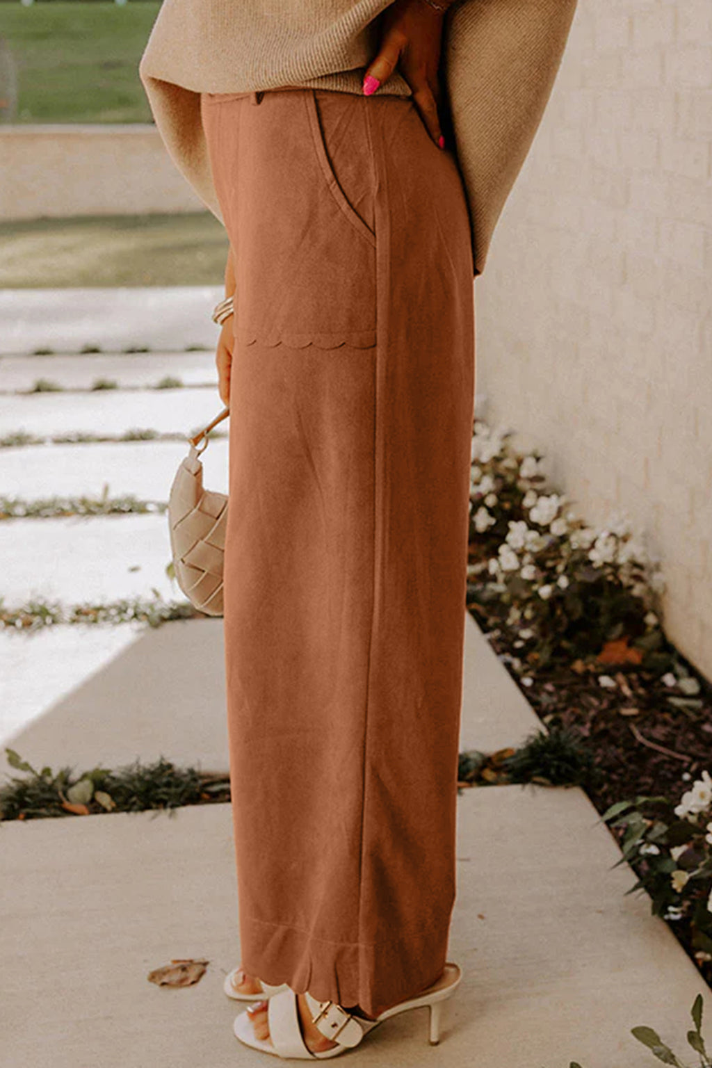 "Stun In Scalloped" Pants
