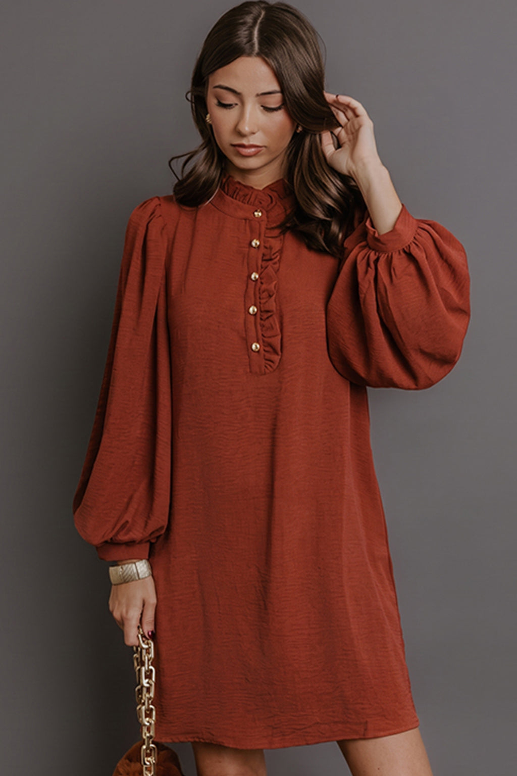 “Coffee is Calling” Long Sleeve Dress