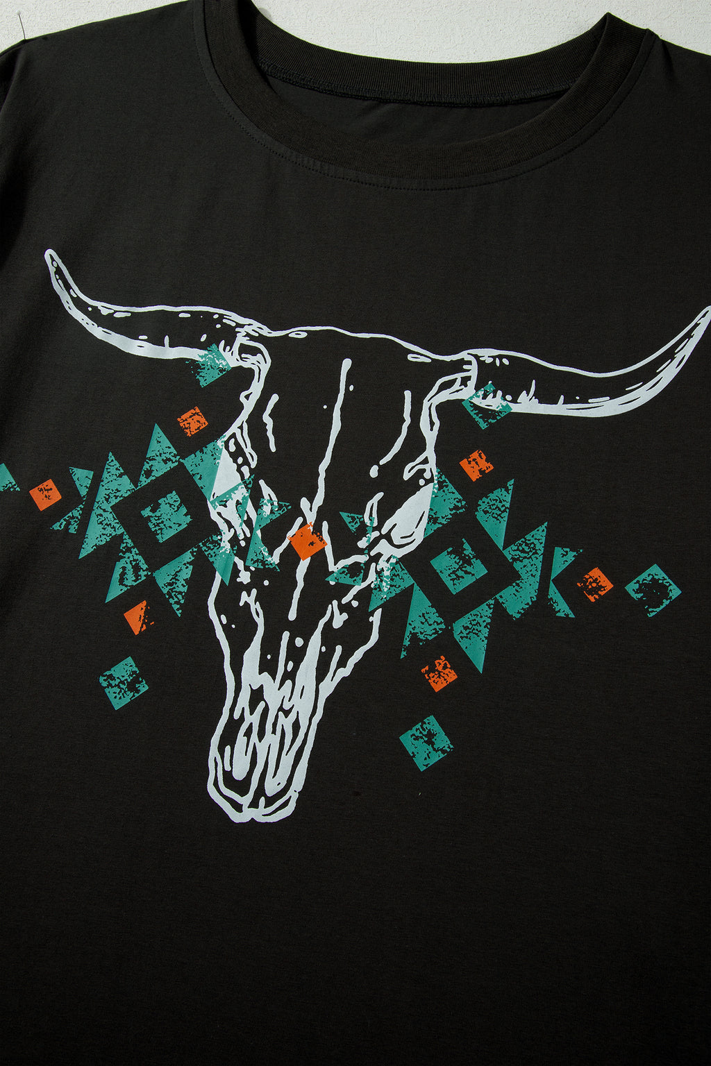 "Western Skull" Plus Size T Shirt