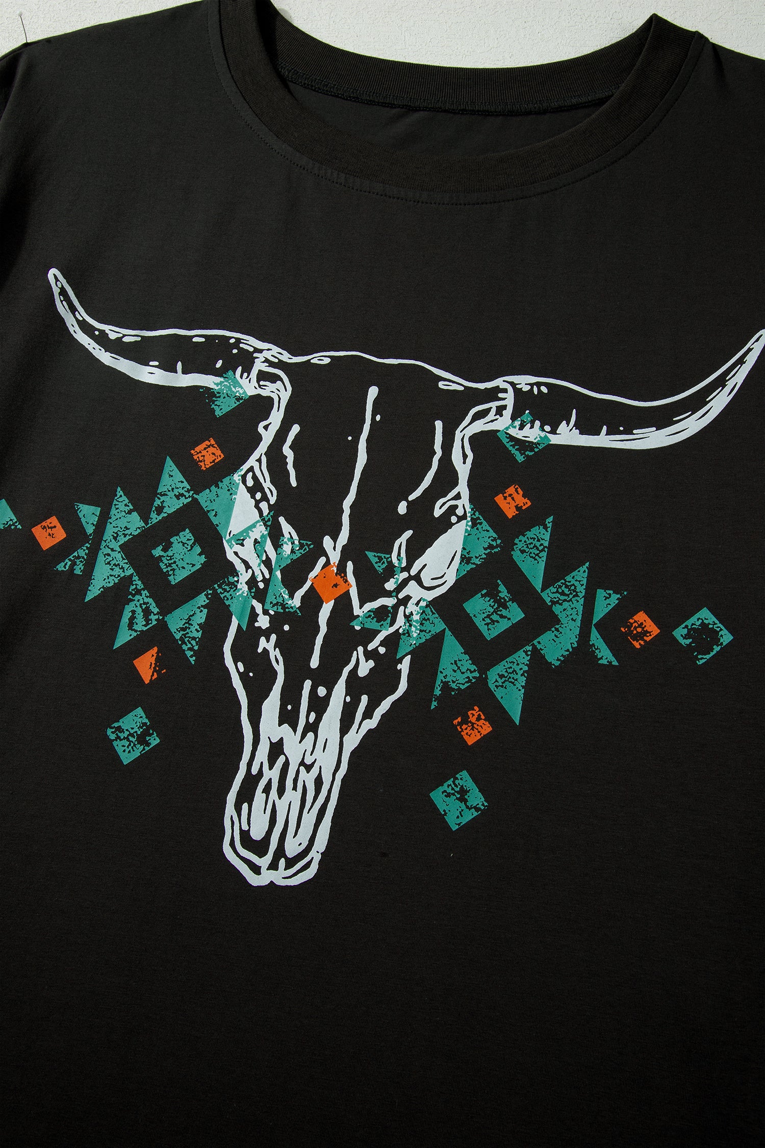 "Western Skull" Plus Size T Shirt