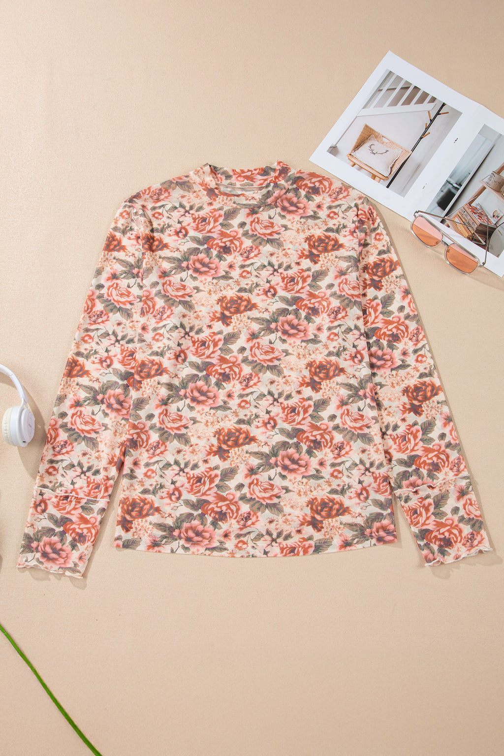 "Don't Mesh With Me" Plus Size Pink Floral Top