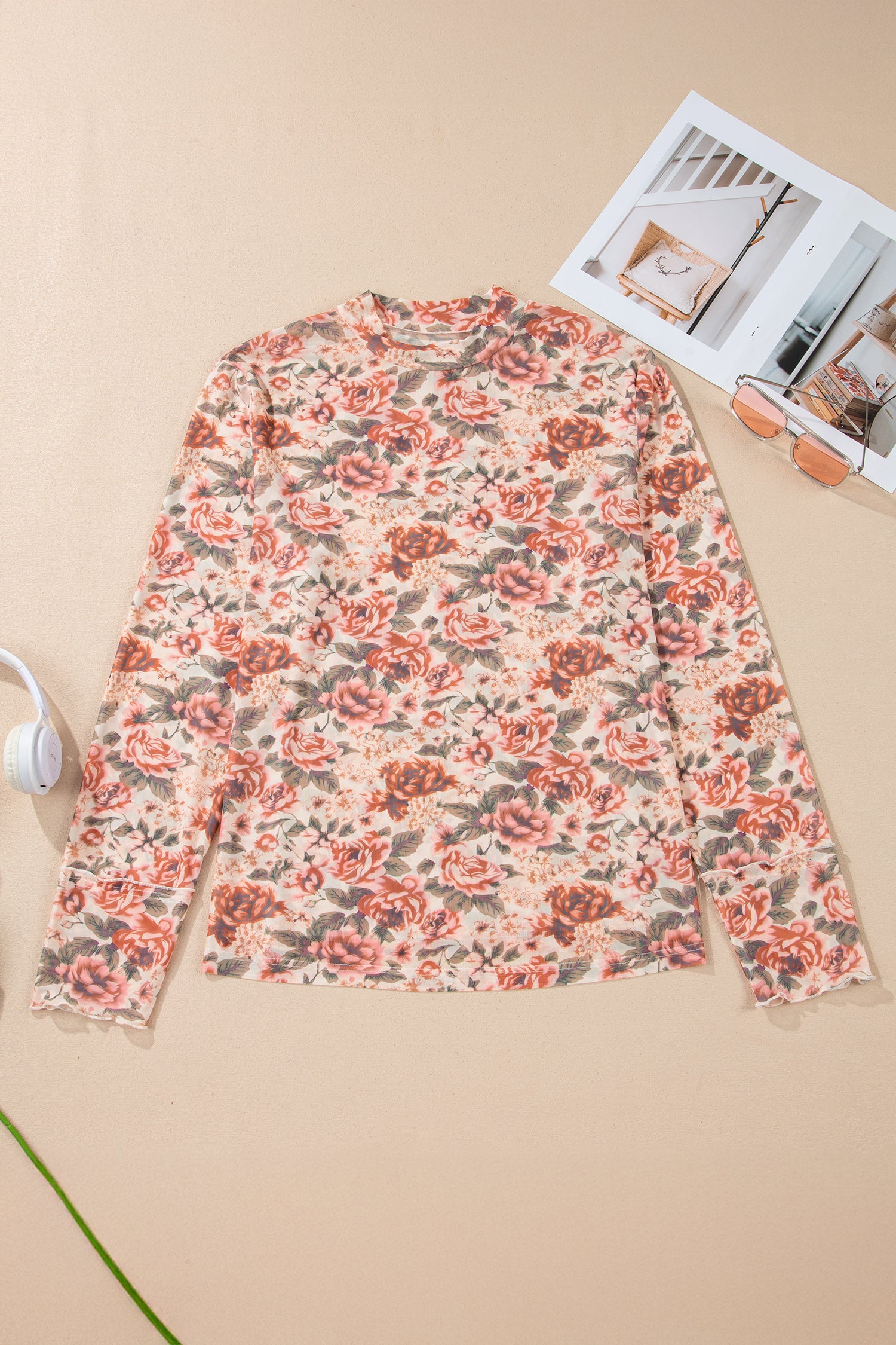"Don't Mesh With Me" Plus Size Pink Floral Top