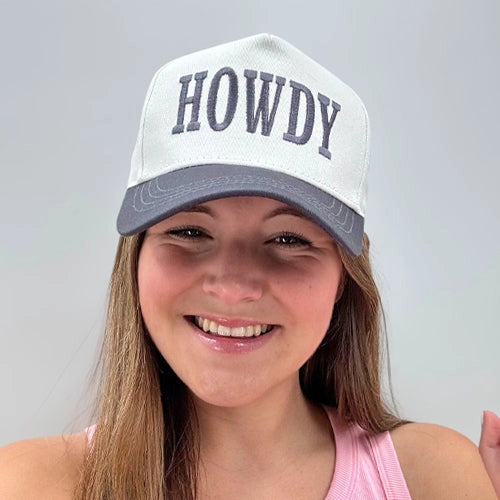 Deep Grey Howdy Trucker Hat