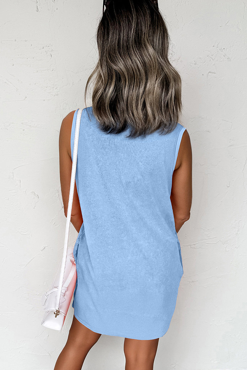 "Cool In Cotton" Mineral Wash Tank Dress