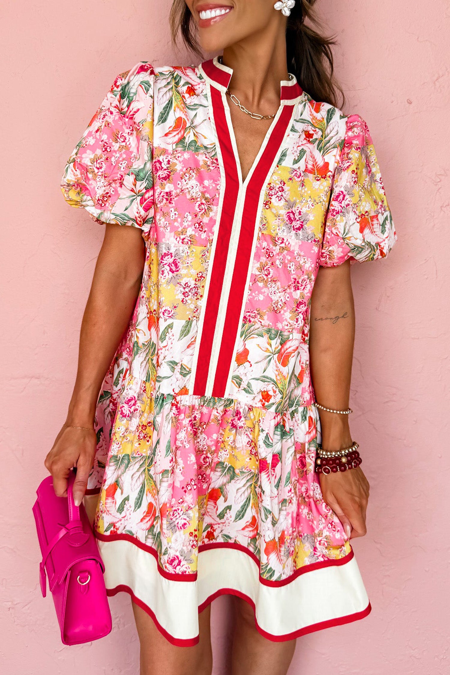 "Adorable In Floral" Dress